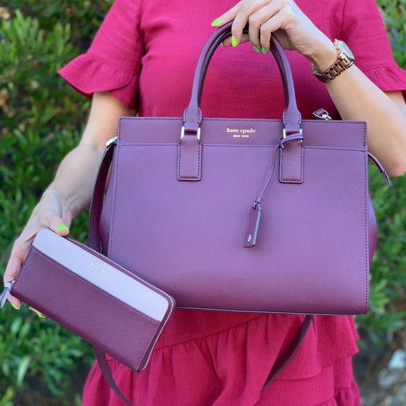 kate spade Handbags - Kate Spade Cameron LG Satchel Crossbody Wallet Set